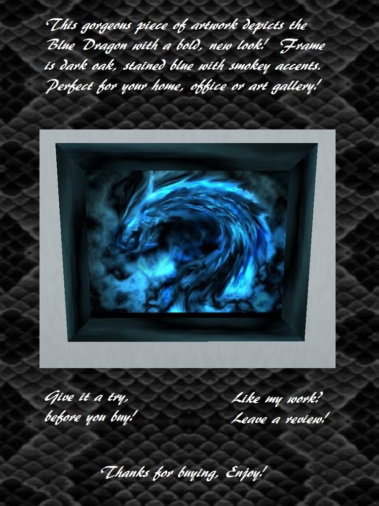 Blue Dragon Art