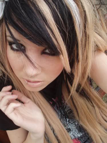 girly hairstyle. For emo girly hairstyles,