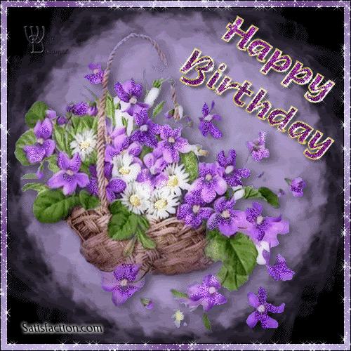 Happy Birthday purple Pictures, Images and Photos