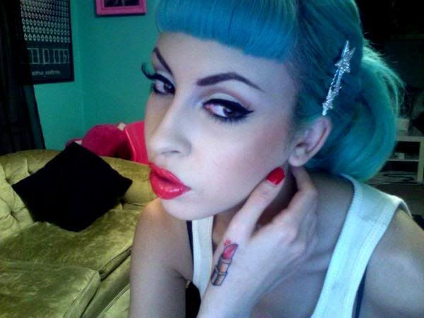 Lipstick Tattoo - MakeUp. See item in Second Life ® lipstick tattoo Image