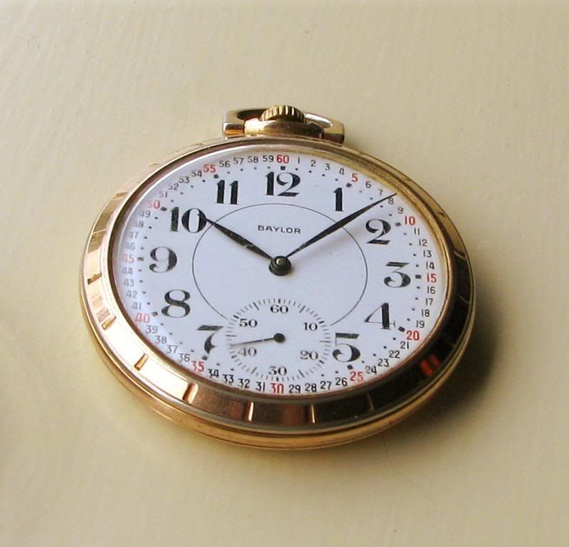 baylor swiss made pocket watch