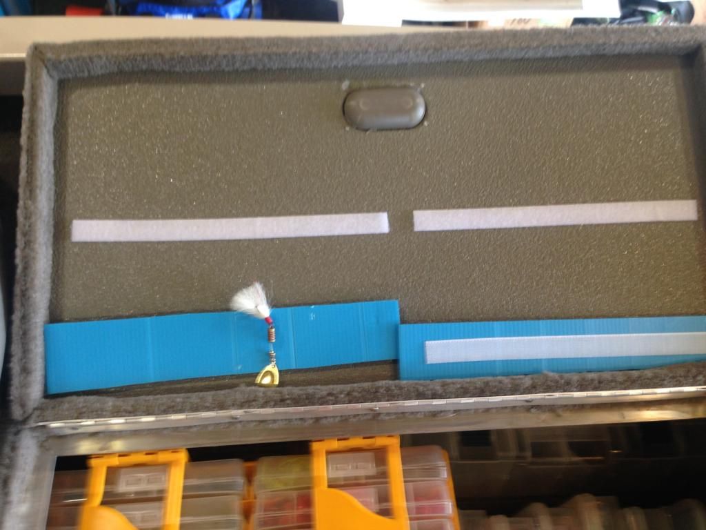 Glue Needed to fasten lure hangers inside storage lids Bass Boats