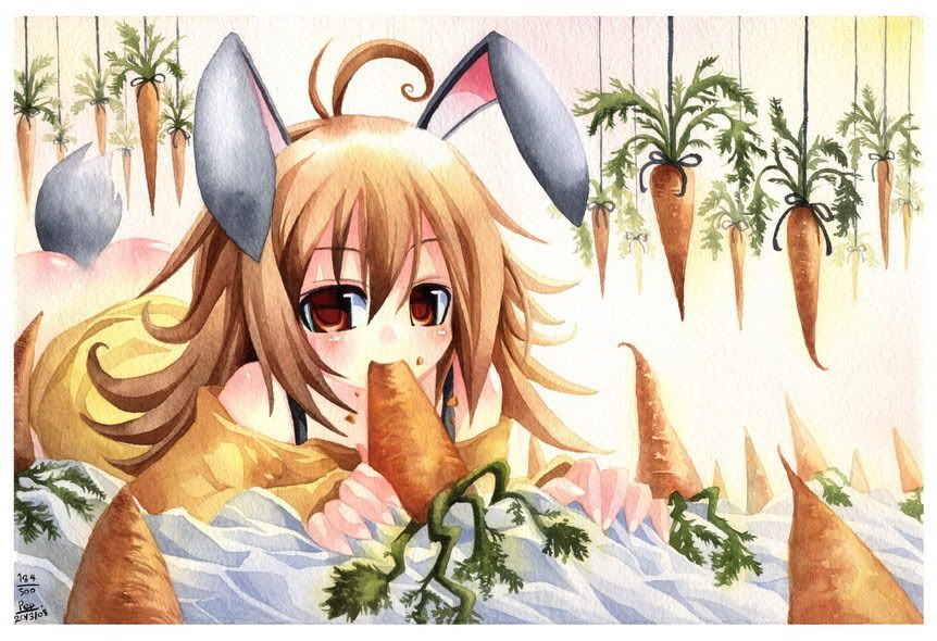 cute anime rabbit. Original Anime Bunny