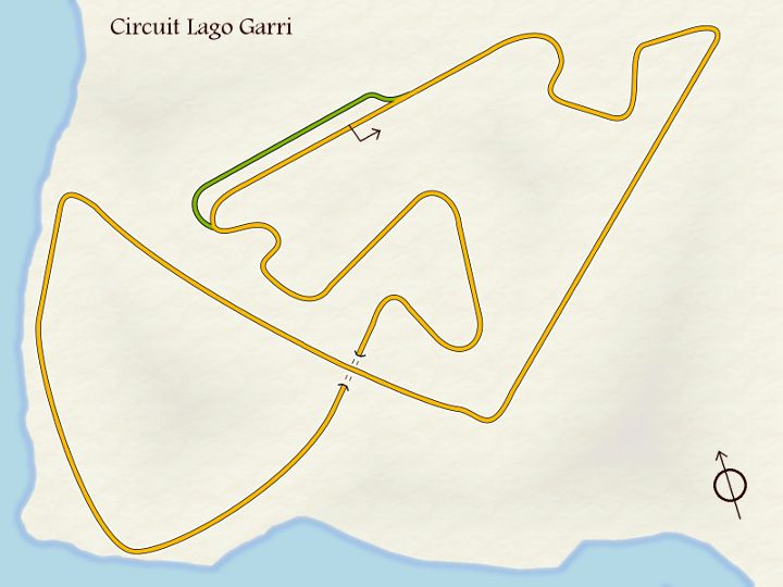 Map of circuit Lago Garri.