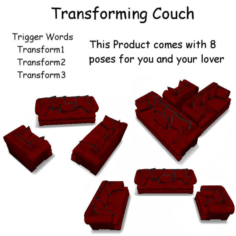 Red Transforming Couch