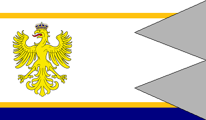 Above can we see the military banners of the federation that are from ...