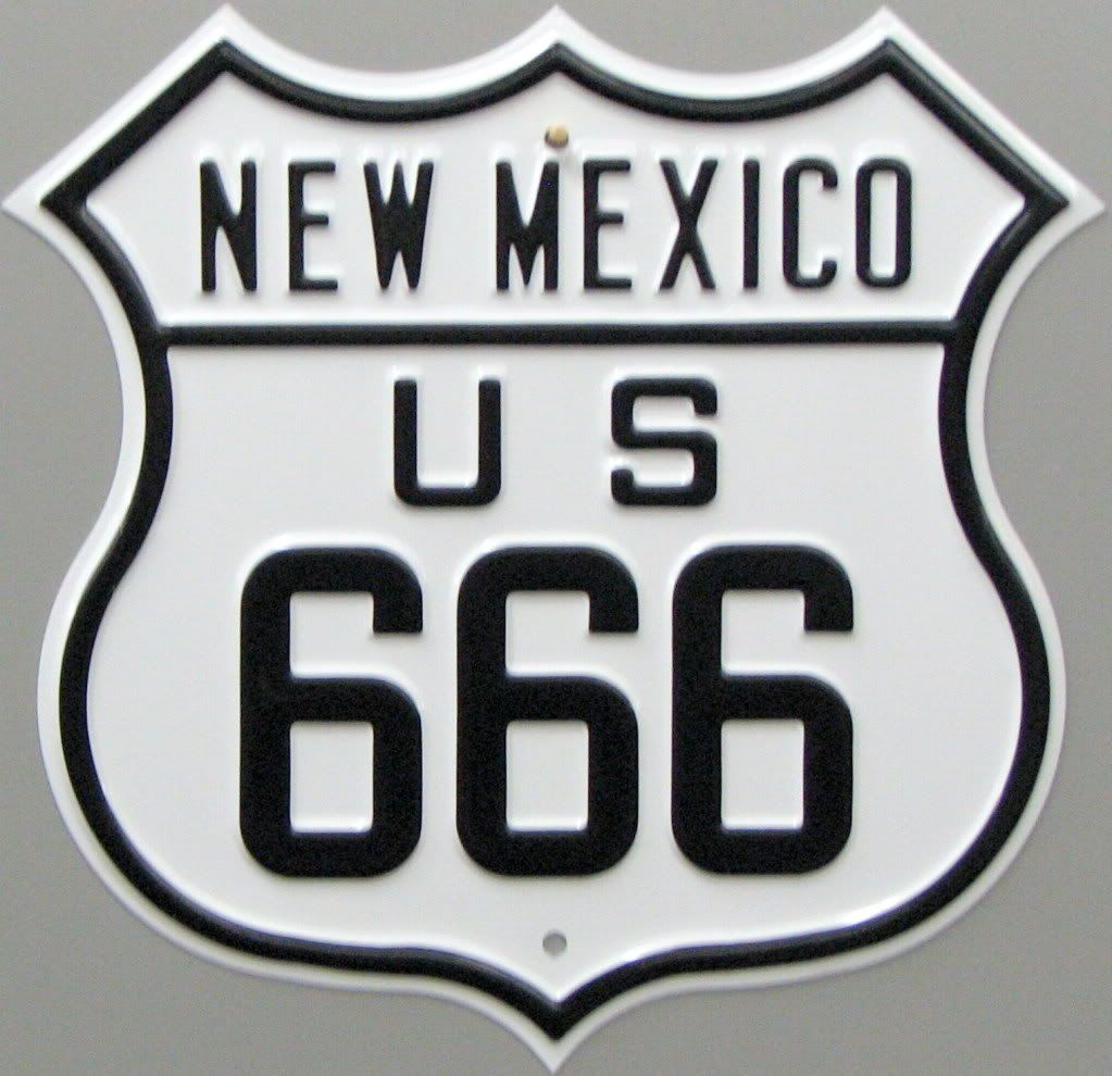 route 66 authentic sign-utah us 666 18 gauge steel