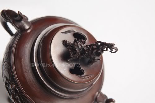 青銅製香炉　岩秀作　竜丸 青銅製香炉 岩秀作 竜丸 青銅製香炉 岩秀作 竜丸 香炉/香器『高岡銅器