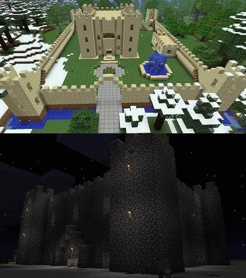 I made 2 castles!