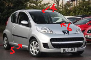 Toyota aygo leaking door seals