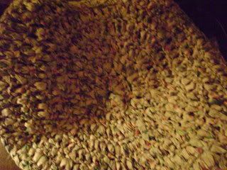 crocheted rag rug