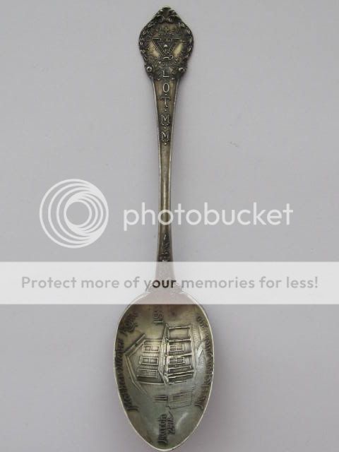 MOTHER WARD HOME MUSKEGON MICHIGAN 1886 STIRLING SILVER SPOON  