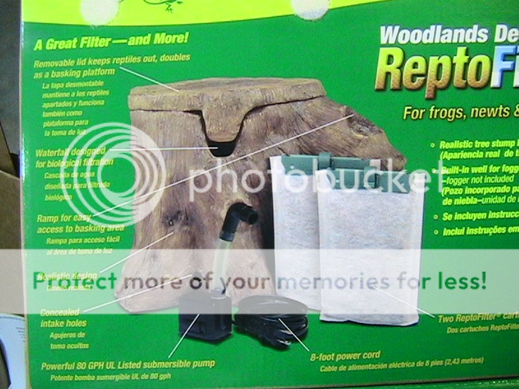 Tetra WOODLANDS Repto Filter Reptile Amphibian Turtle  