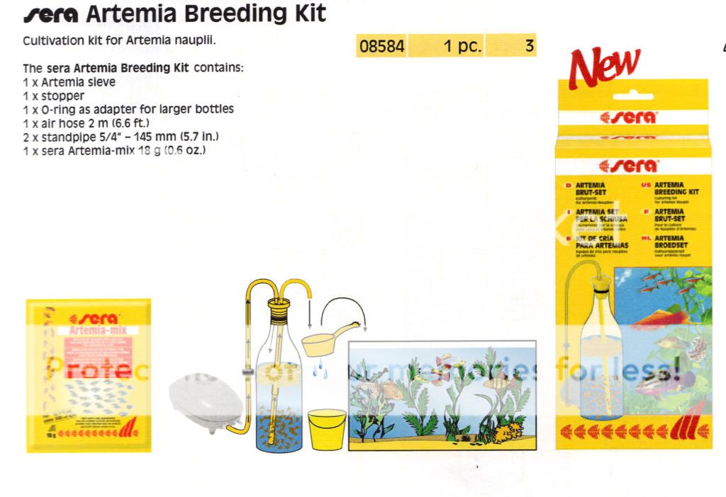 sera Artemia Brut Set Brine Shrimp Hatchery Kit  