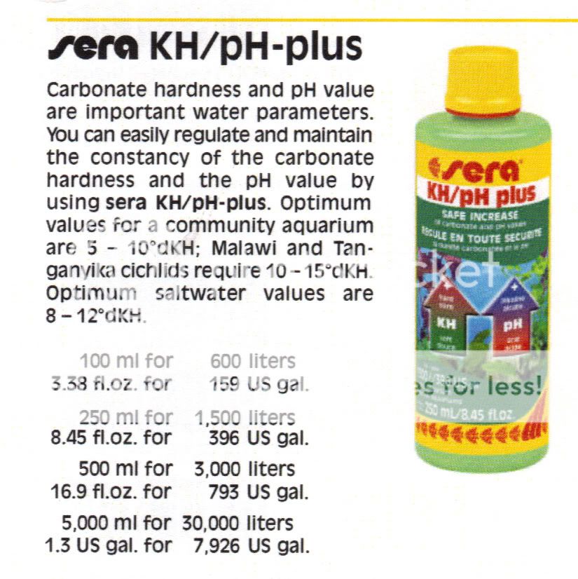 sera kH / pH Plus 500 ml AQUARIUM  