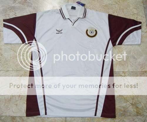 Rare Qatar National Football Soccer Jersey Away Sz 3L  