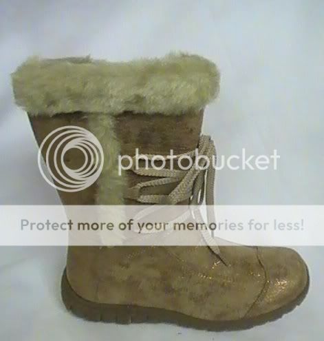 Beige Suede Boots w/ Laces SMART 06 Yth Sz 12  