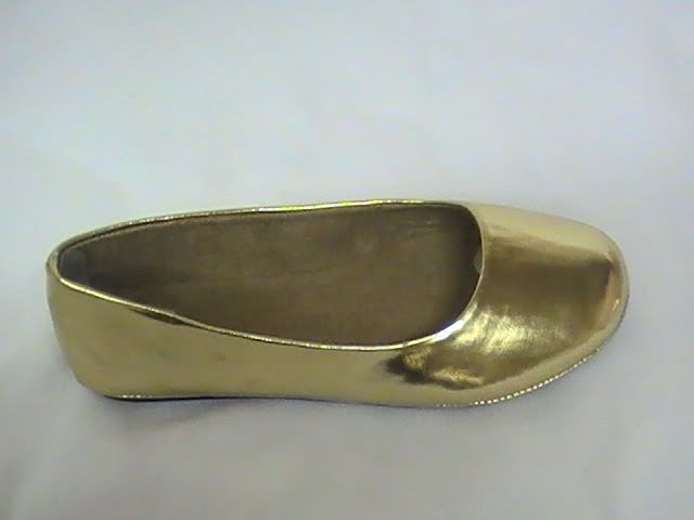 Girls Gold Ballet Flats MXT Toddler Sz 6