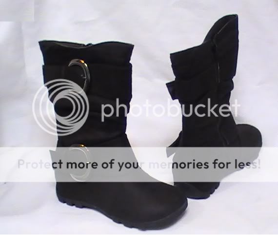 Girl Suede Boots w/two Buckels (AN1530-2) TODDLER | eBay