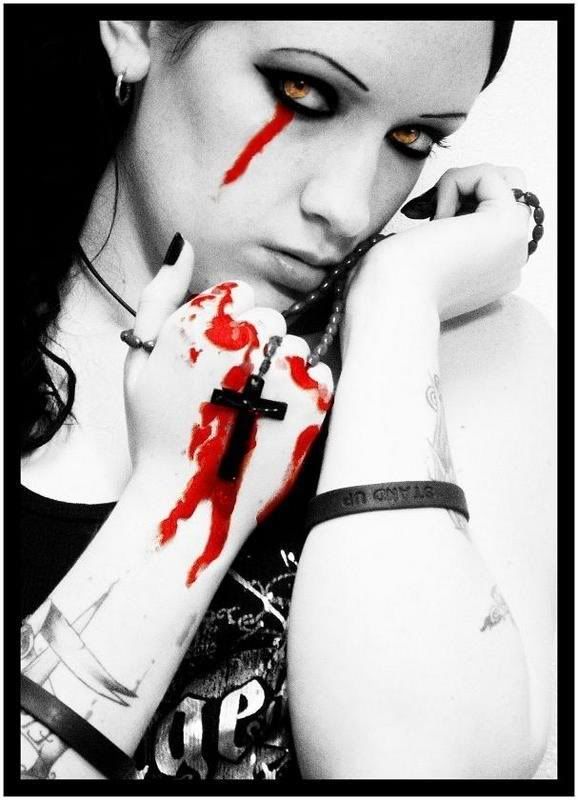 bloody goth girl